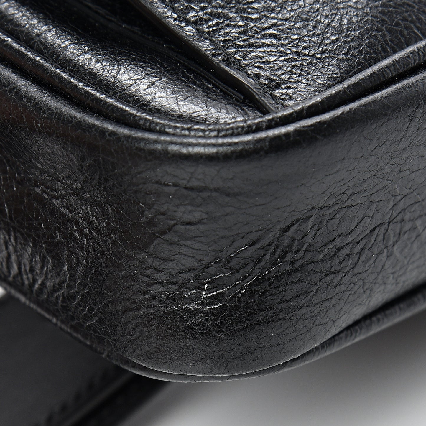 Fluffy Calfskin Morpheus Belt Bag 85 34 Black