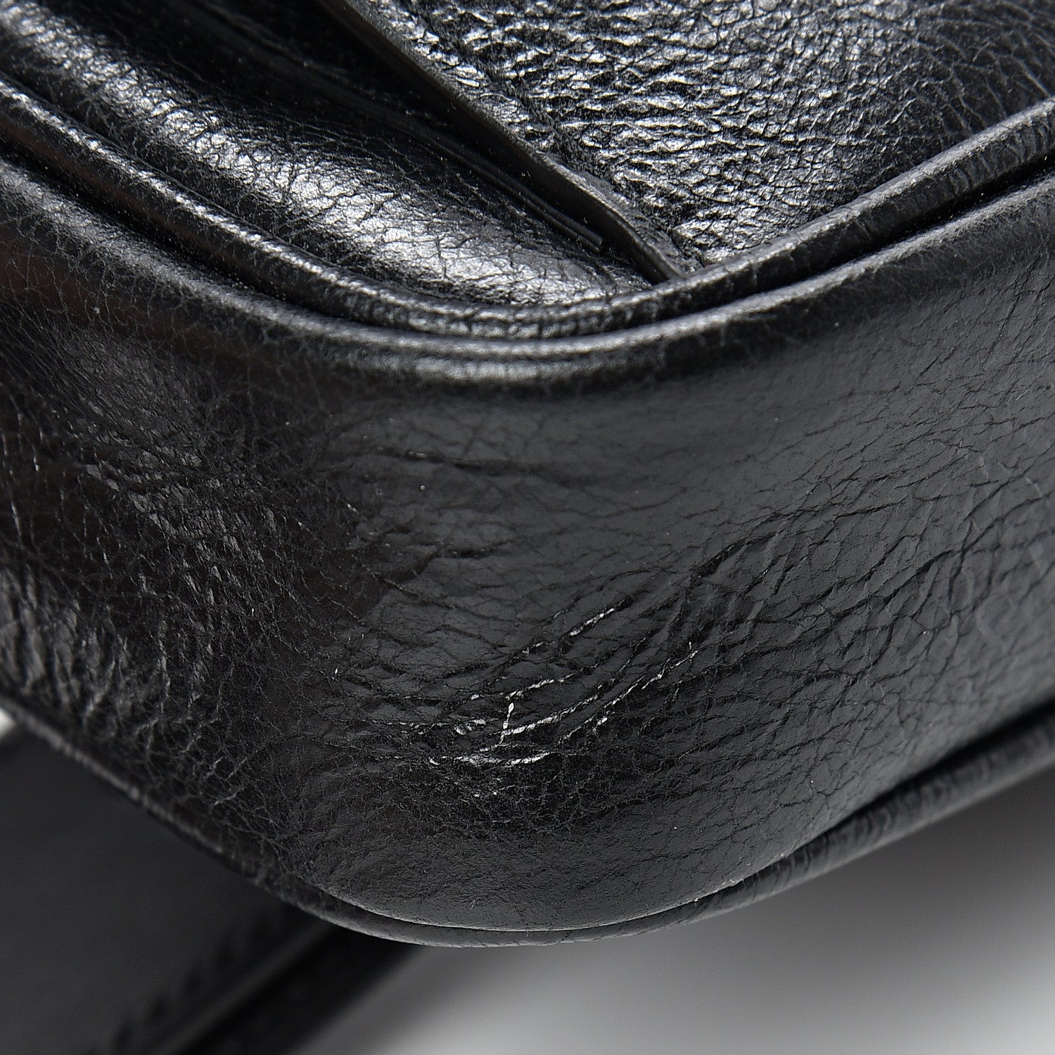 Gucci Fluffy Calfskin Morpheus Belt Bag 85 34 Black 10 of 10