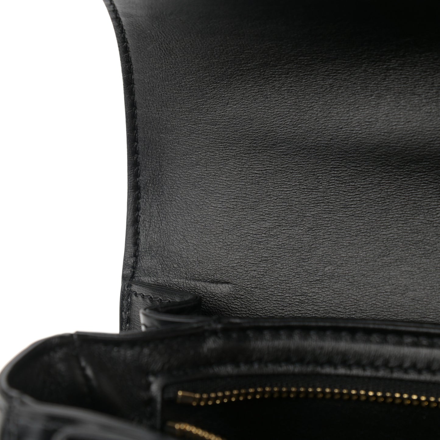 Shiny Calfskin Medium Triomphe Black