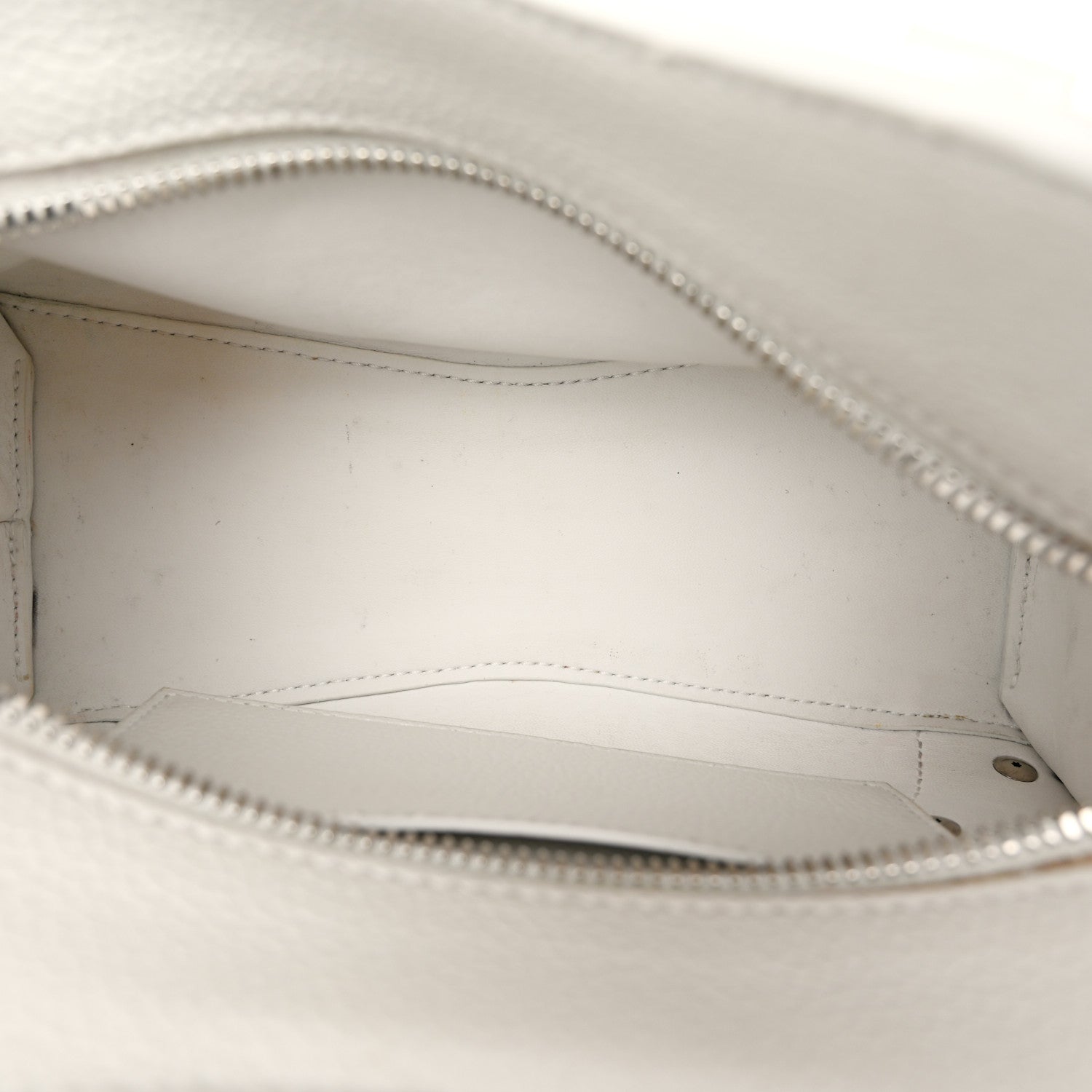 Balenciaga Grained Calfskin Neo Classic Silver Hardware Mini City White 4 of 13