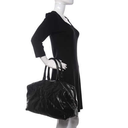 Saint Laurent Textured Patent Medium Easy Y Bag Black 2 of 13