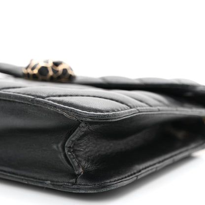 Bulgari Calfskin Quilted Serpenti Forever Shoulder Bag Black 12 of 12