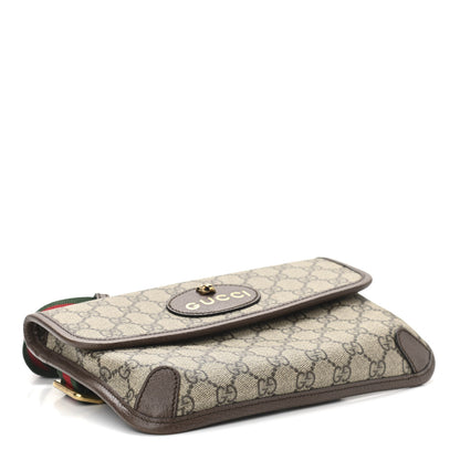 Gucci GG Supreme Monogram Neo Vintage Web Belt Bag Brown 4 of 12