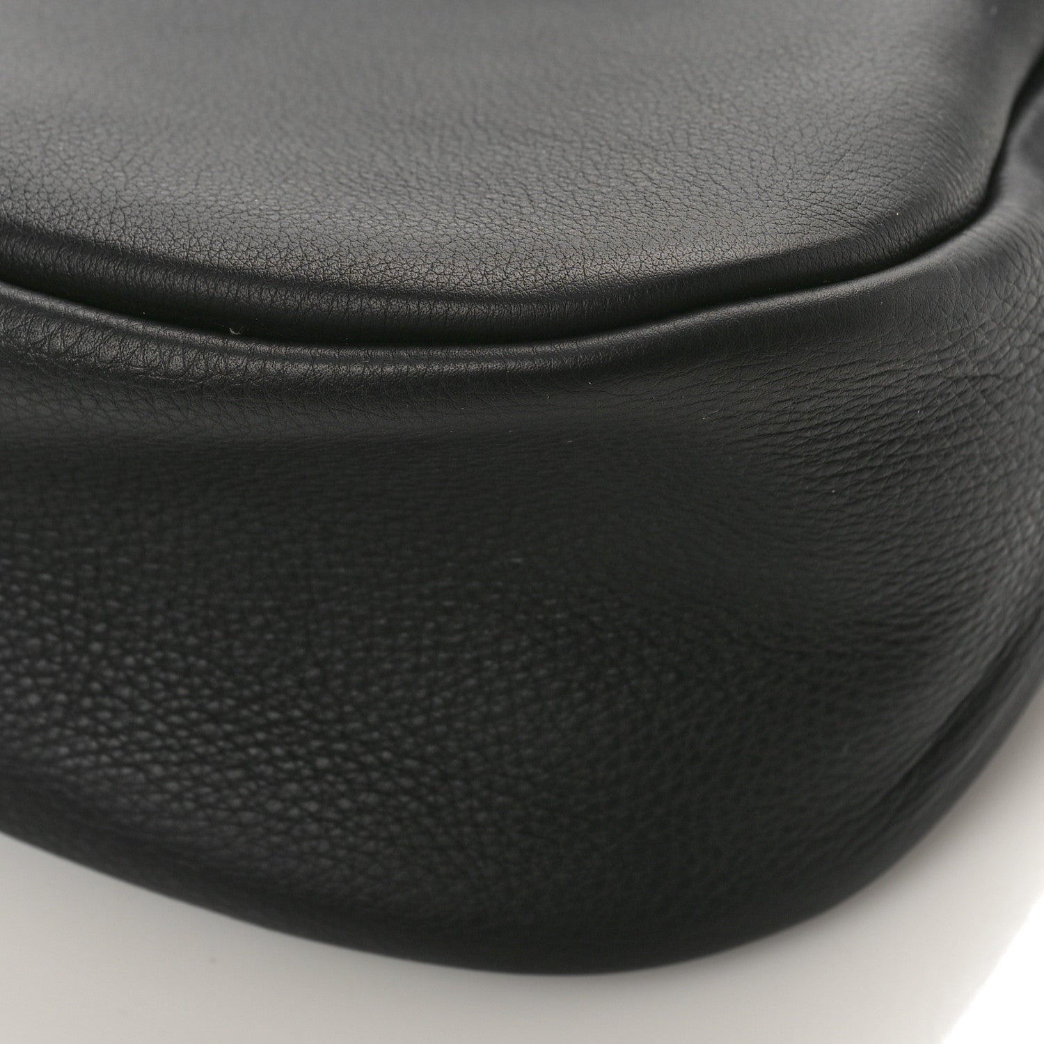 The Row Grained Calfskin Small Slouchy Banana Bag Black 7 of 7