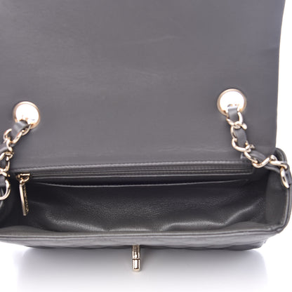 Chanel Lambskin Quilted Mini Rectangular Flap Grey 5 of 11