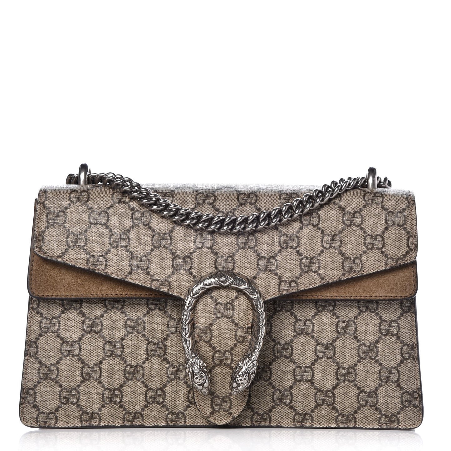 GG Supreme Monogram Small Dionysus Shoulder Bag Taupe