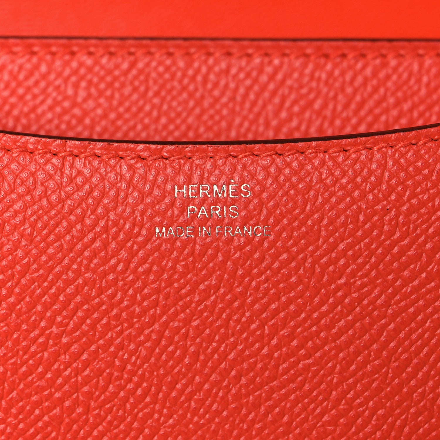 Hermes Epsom Enamel Constance 18 Capucine Sanguine 6 of 10