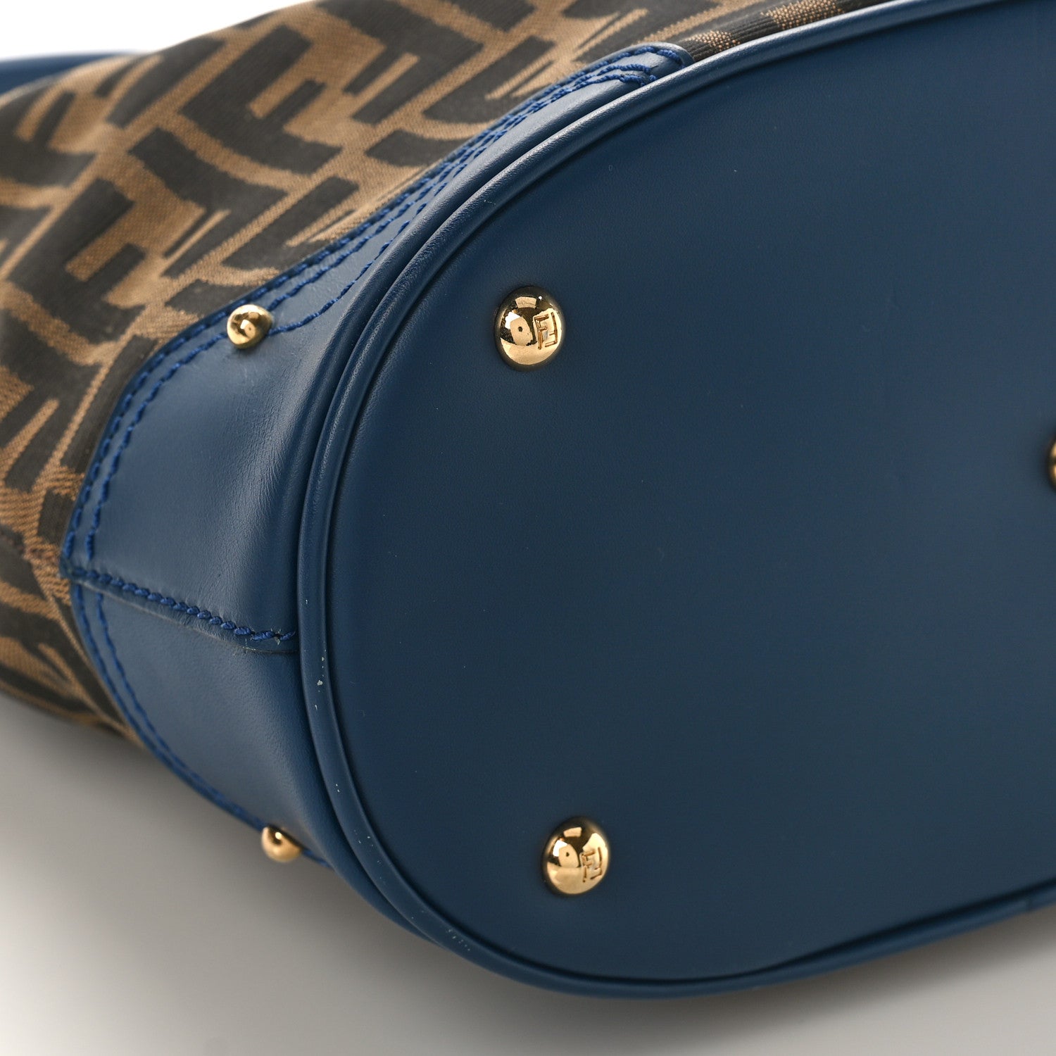 Fendi Zucca Tote Tobacco Blue 7 of 8