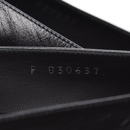 Chanel Lambskin CC Mocassin Loafers 37.5 Black 7 of 13