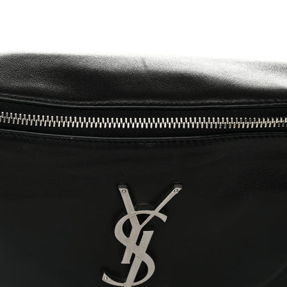 Saint Laurent Lambskin Monogram Belt Bag Black 8 of 12
