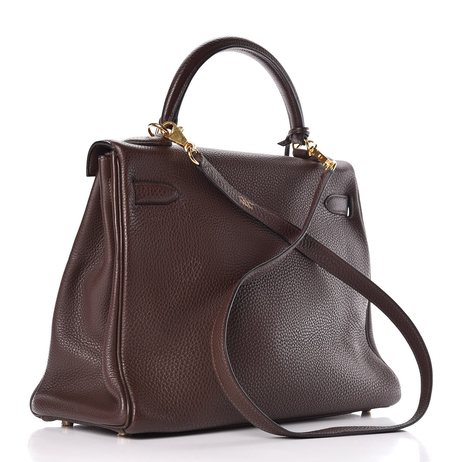 Hermes Togo Kelly Retourne 32 Chocolate 4 of 13