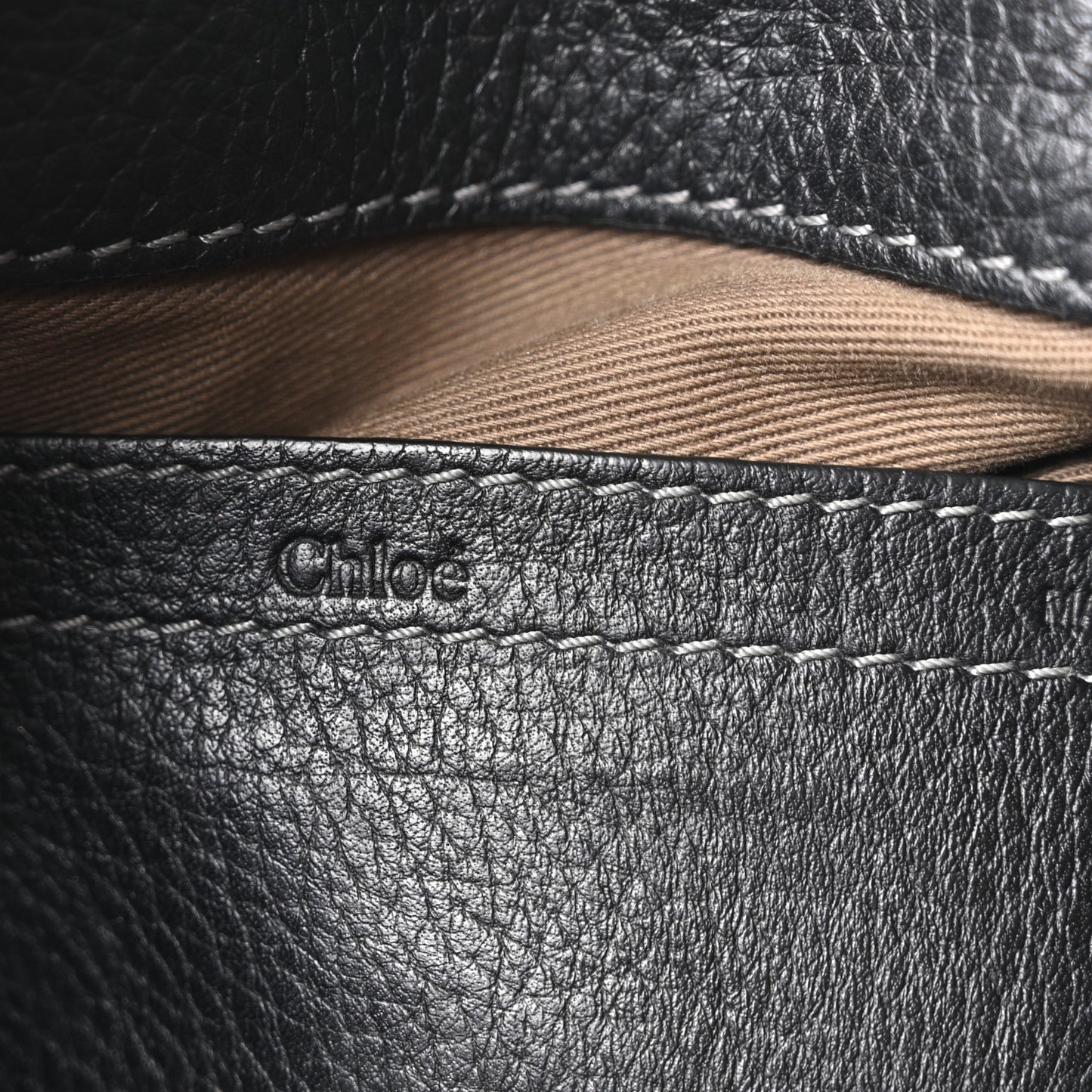 Grained Calfskin Medium Marcie Saddle Bag Black