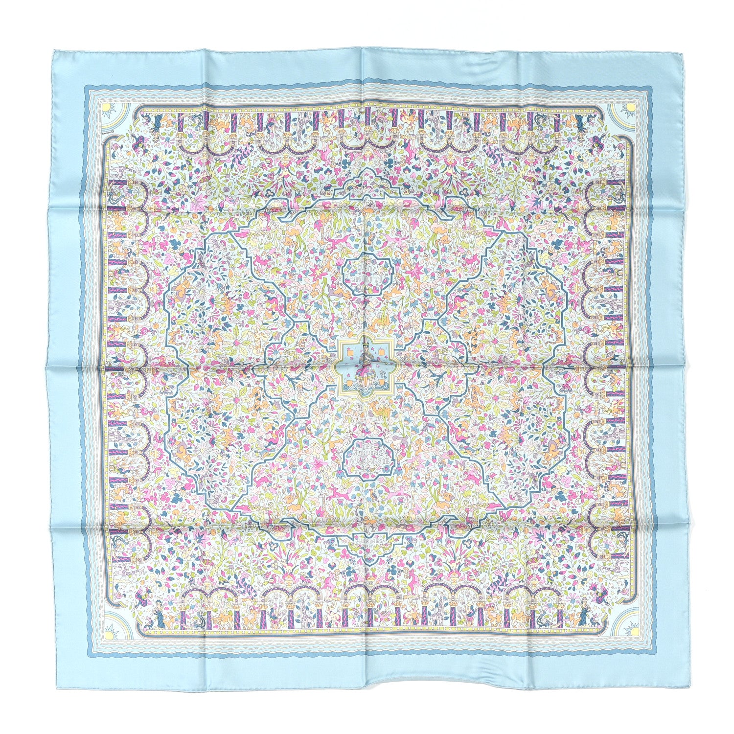 Hermes Silk Les Jardins D'Armenie Scarf 90 1 of 6