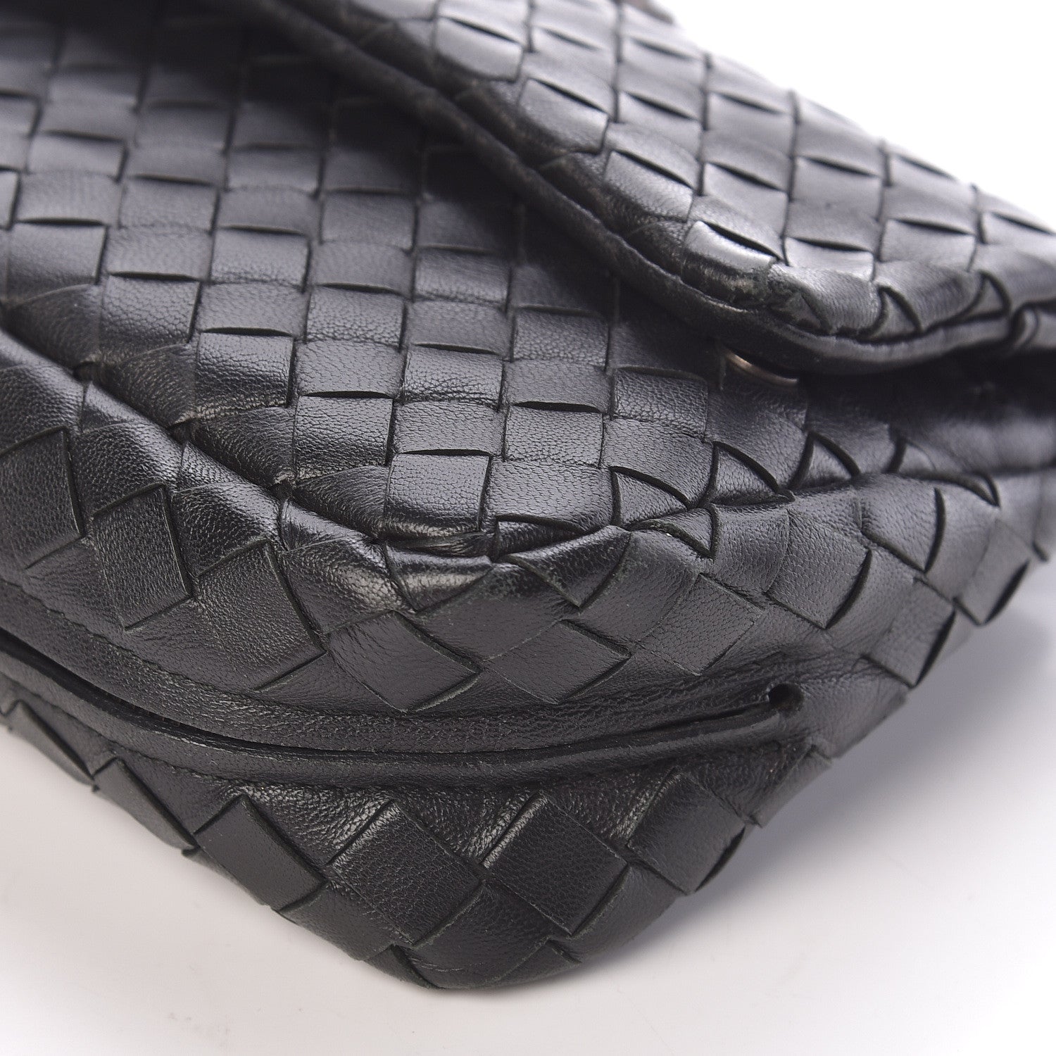 Bottega Veneta Nappa Intrecciato Mini Messenger Bag Black 9 of 9