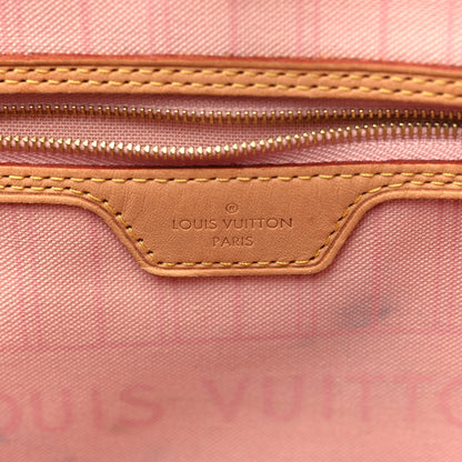 Louis Vuitton Damier Azur Neo Neverfull MM Rose Ballerine 7 of 13