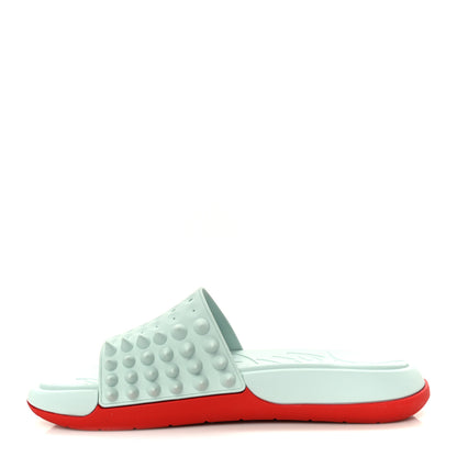 Christian Louboutin Rubber Take It Easy Flat Slide Sandals 46 Iceberg 1 of 11