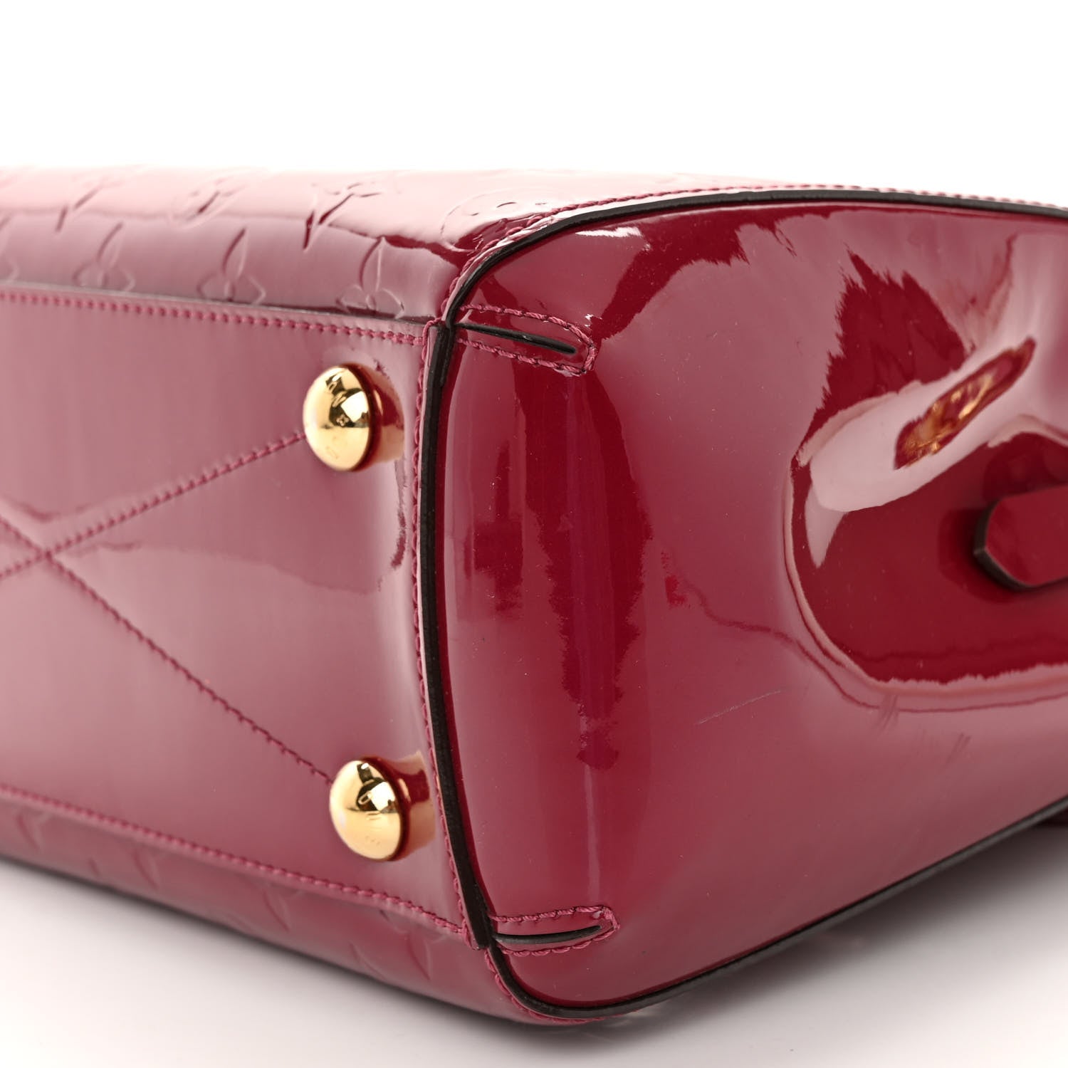 Louis Vuitton LOUIS VUITTON Vernis Montaigne BB Magenta 9 of 10