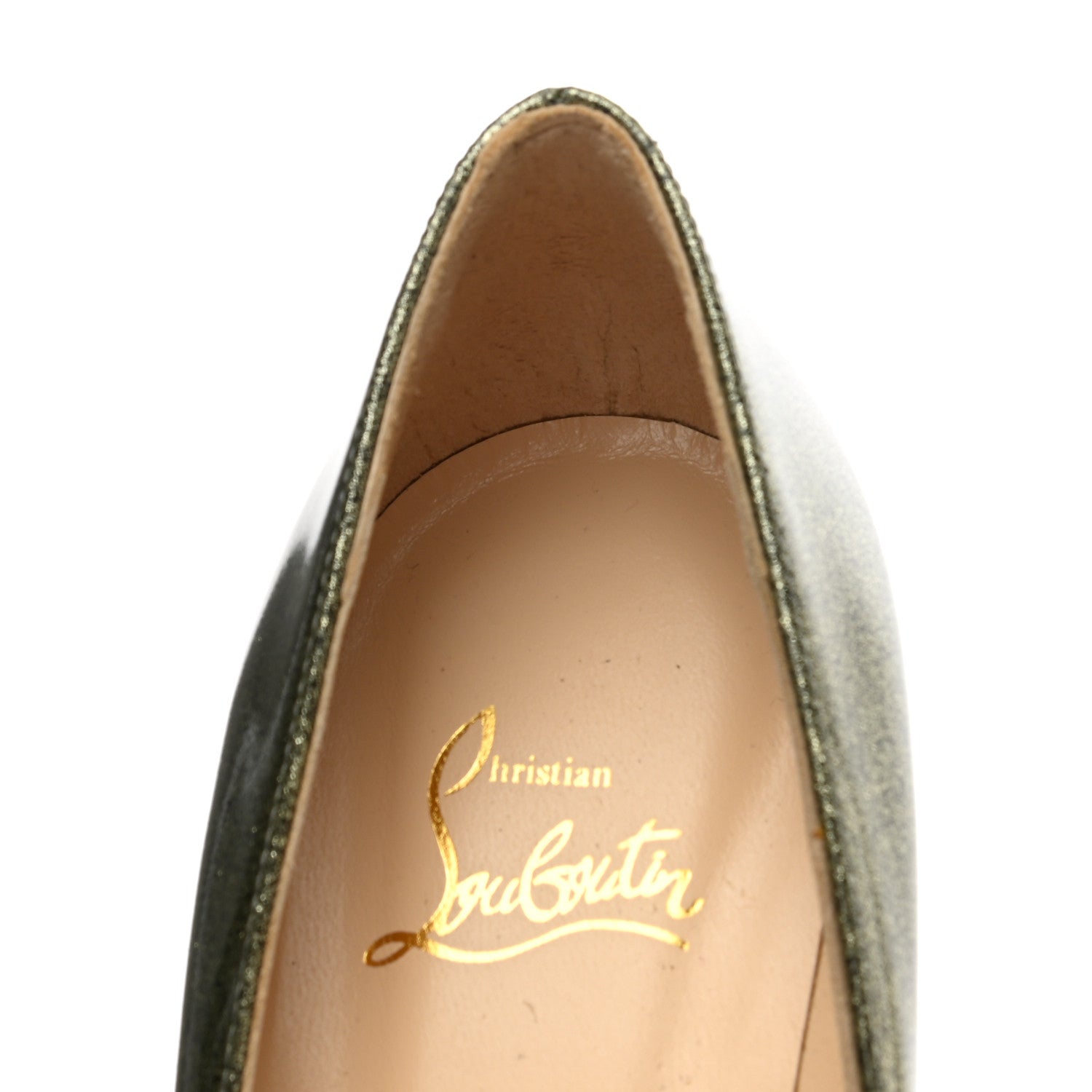 Christian Louboutin Patent Glitter Pigalle Plato 120 Pumps 39.5 Gold 9 of 10