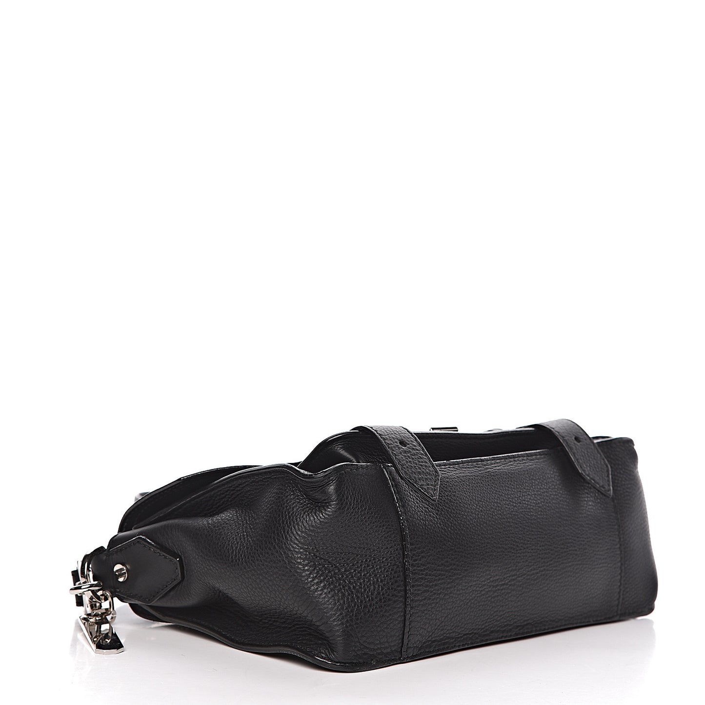 Grained Calfskin Tiny PS1 Satchel Black