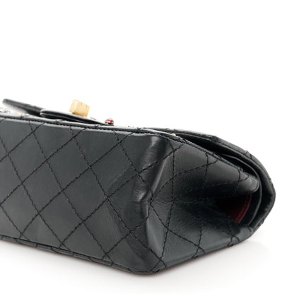 Chanel Aged Calfskin Lucky Charms 2.55 Reissue 224 Flap Black 10 of 10