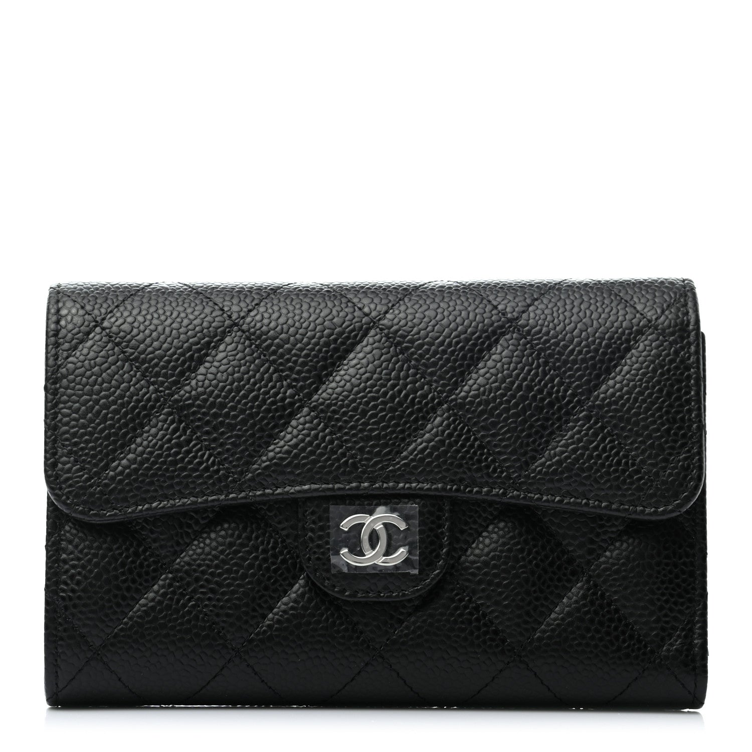 Chanel Caviar Quilted Medium Flap Wallet Black 1 of 7