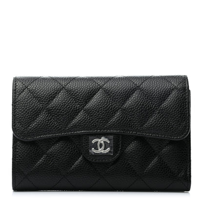 Chanel Caviar Quilted Medium Flap Wallet Black 1 of 7