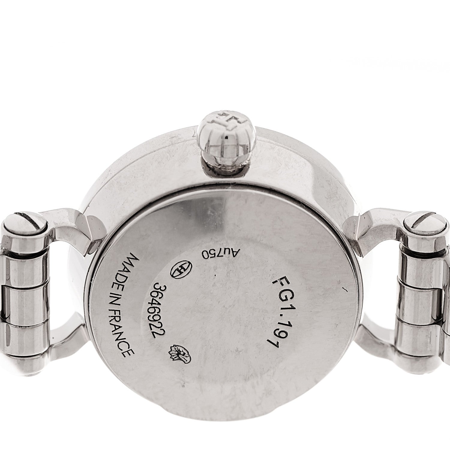 Hermes 18K White Gold Diamond 16mm Faubourg Quartz Watch 4 of 5