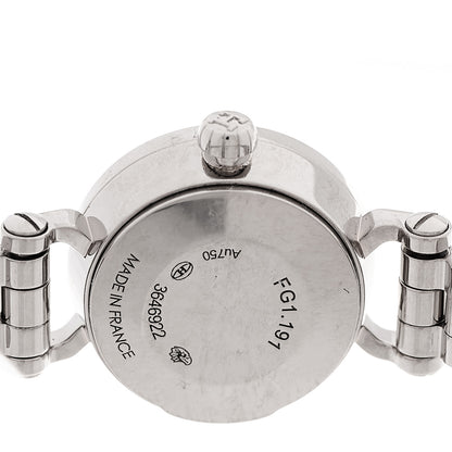 Hermes 18K White Gold Diamond 16mm Faubourg Quartz Watch 4 of 5