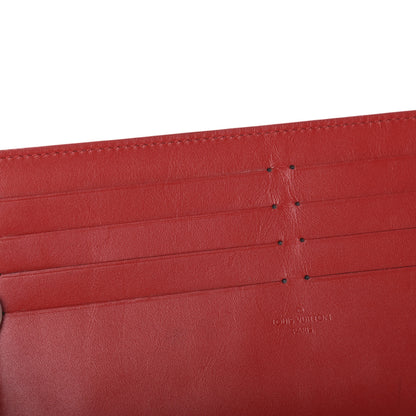Louis Vuitton Calfskin Felicie Card Holder Insert Cherry 7 of 8
