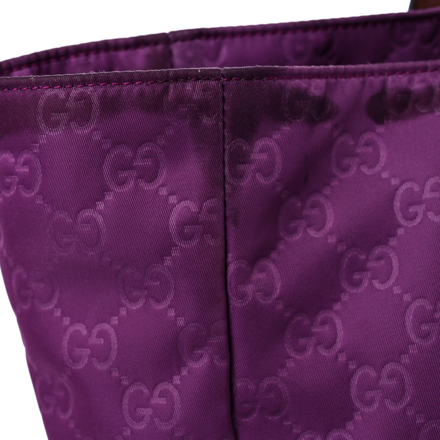 Gucci Nylon Guccissima Medium Tote Purple 31 of 35