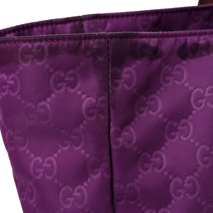 Gucci Nylon Guccissima Medium Tote Purple 31 of 35