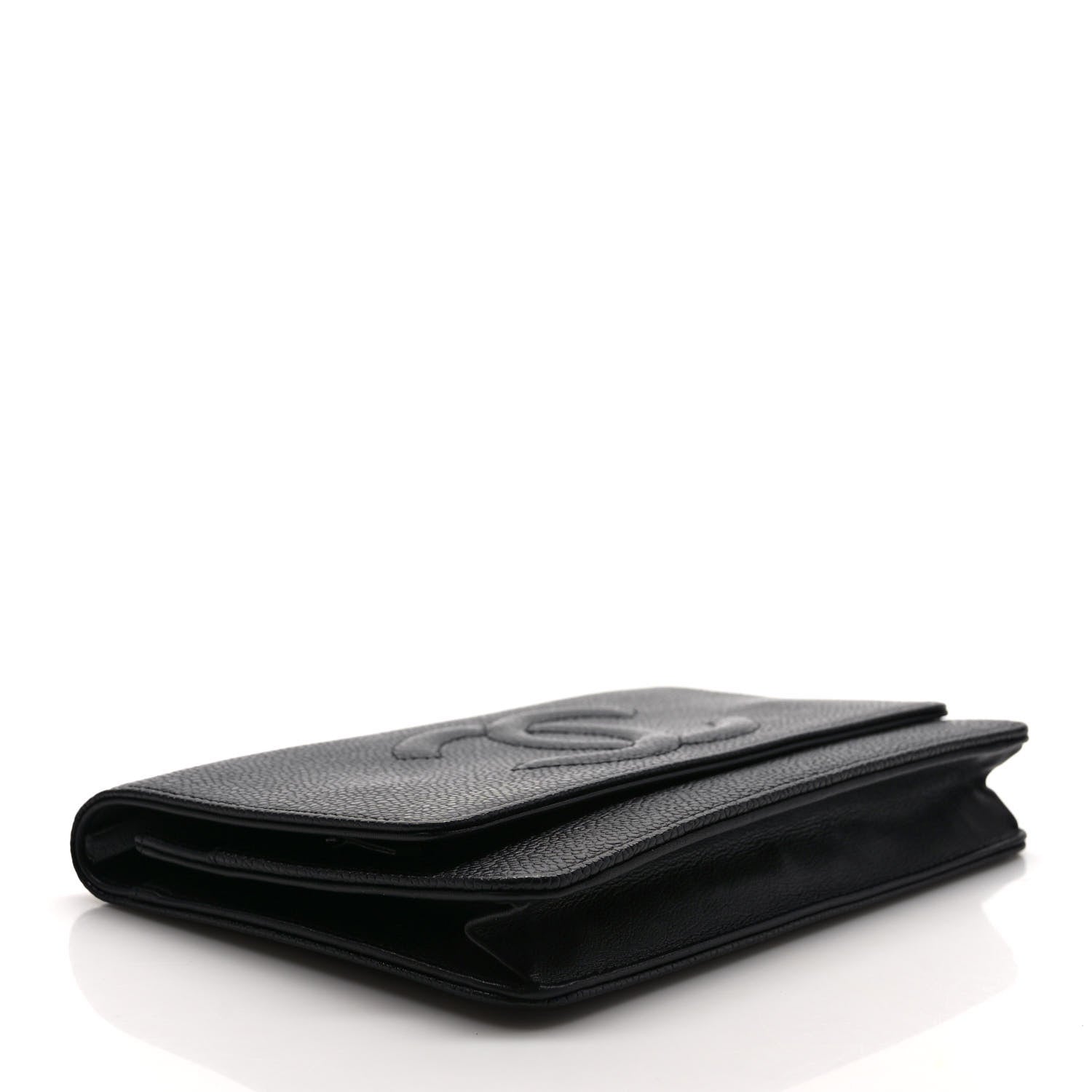 Chanel Caviar Timeless CC Wallet on Chain WOC Black 4 of 9