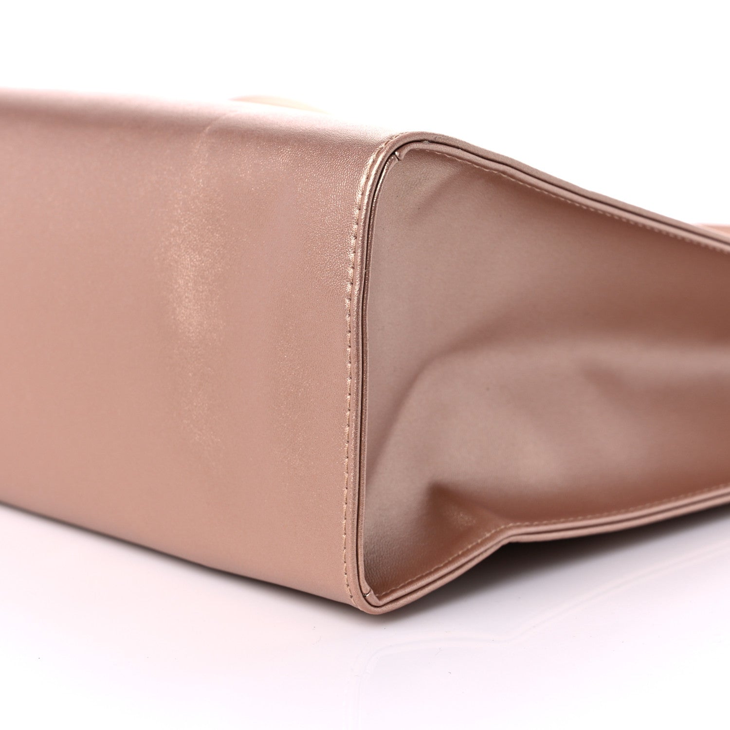 Telfar Metallic Vegan Leather Medium Shopping Bag Copper 7 of 7