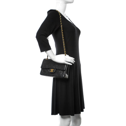 Chanel Lambskin Quilted Small Double Flap Black 3 of 13