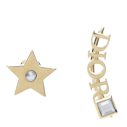 Christian Dior Metal Crystal Dio(r)evolution Earrings Gold 2 of 6