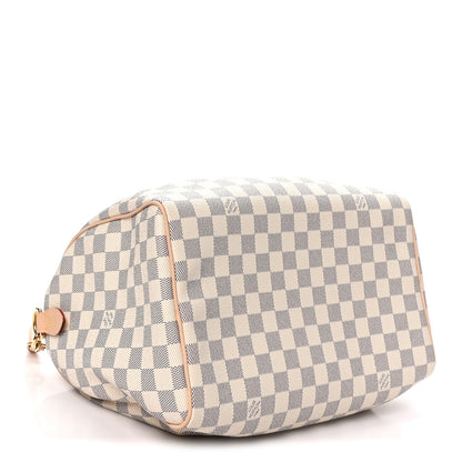 Louis Vuitton Damier Azur Braided Speedy Soft 30 Bleu Olympe 3 of 8