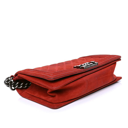 Chanel Iridescent Caviar Quilted Medium Boy Flap Red 3 of 6