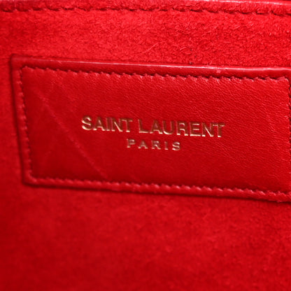 Saint Laurent Calfskin Small Sac De Jour Lipstick Red 7 of 27