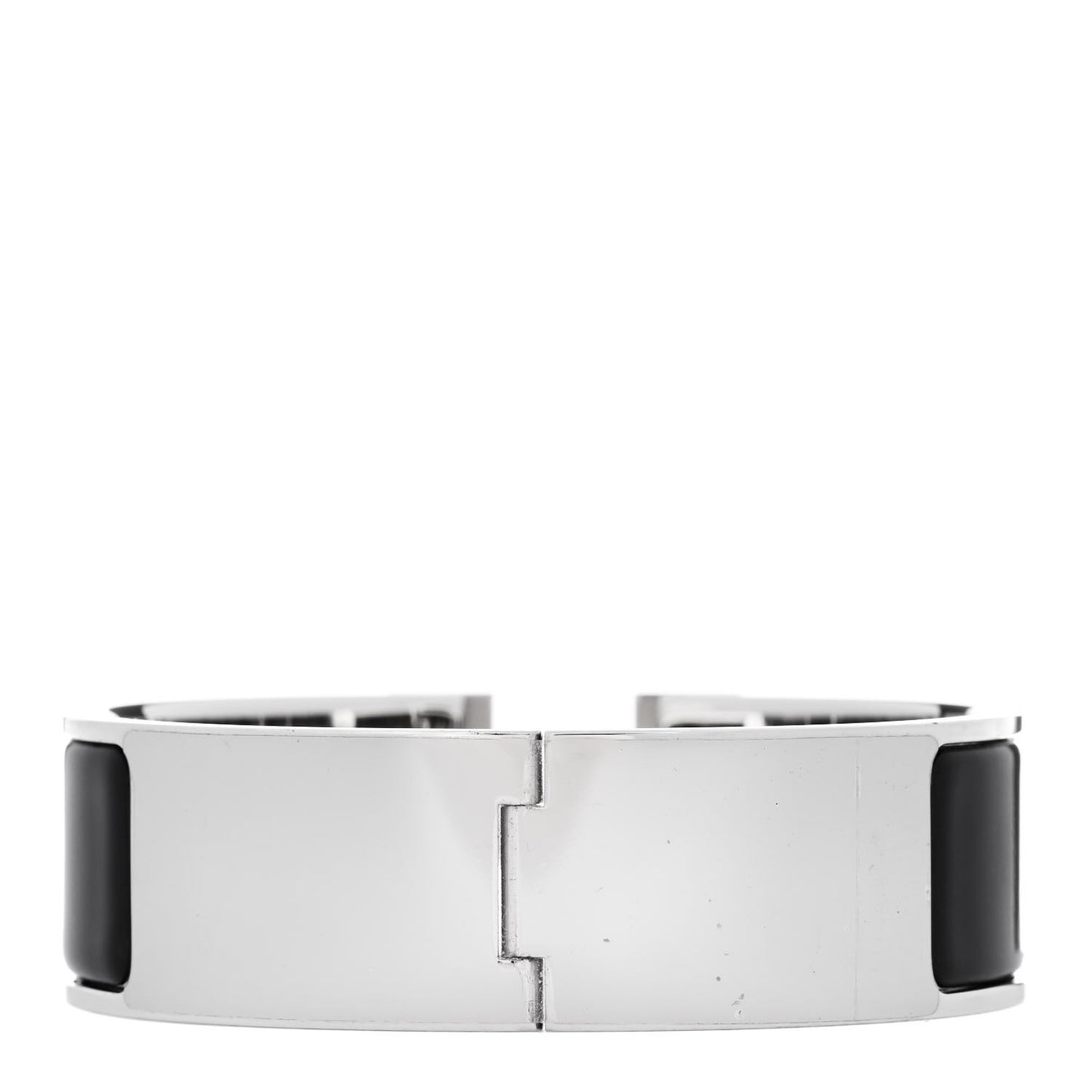 Enamel Wide Clic Clac H Bracelet GM Black