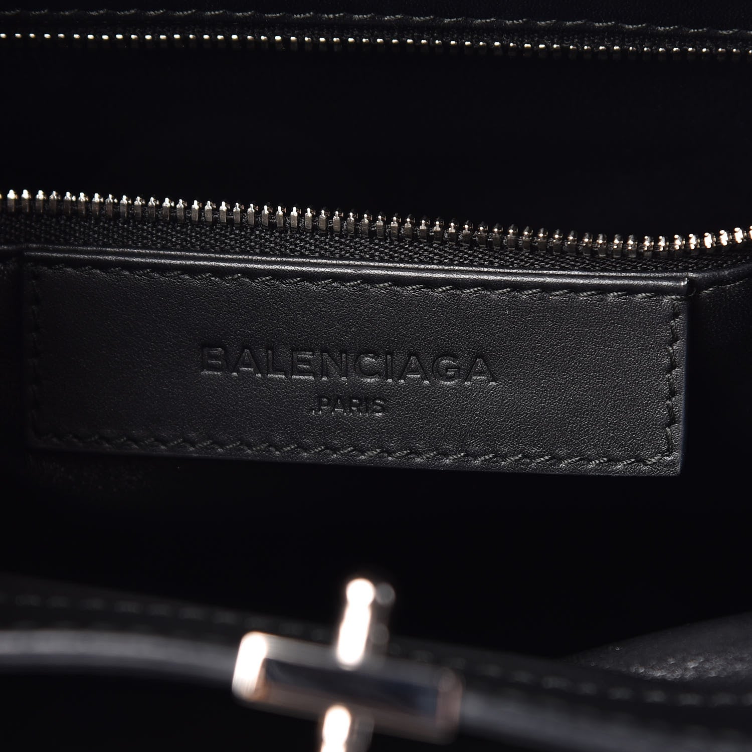 Balenciaga Calfskin Le Dix Soft Cabas M Shoulder Bag Black 7 of 18