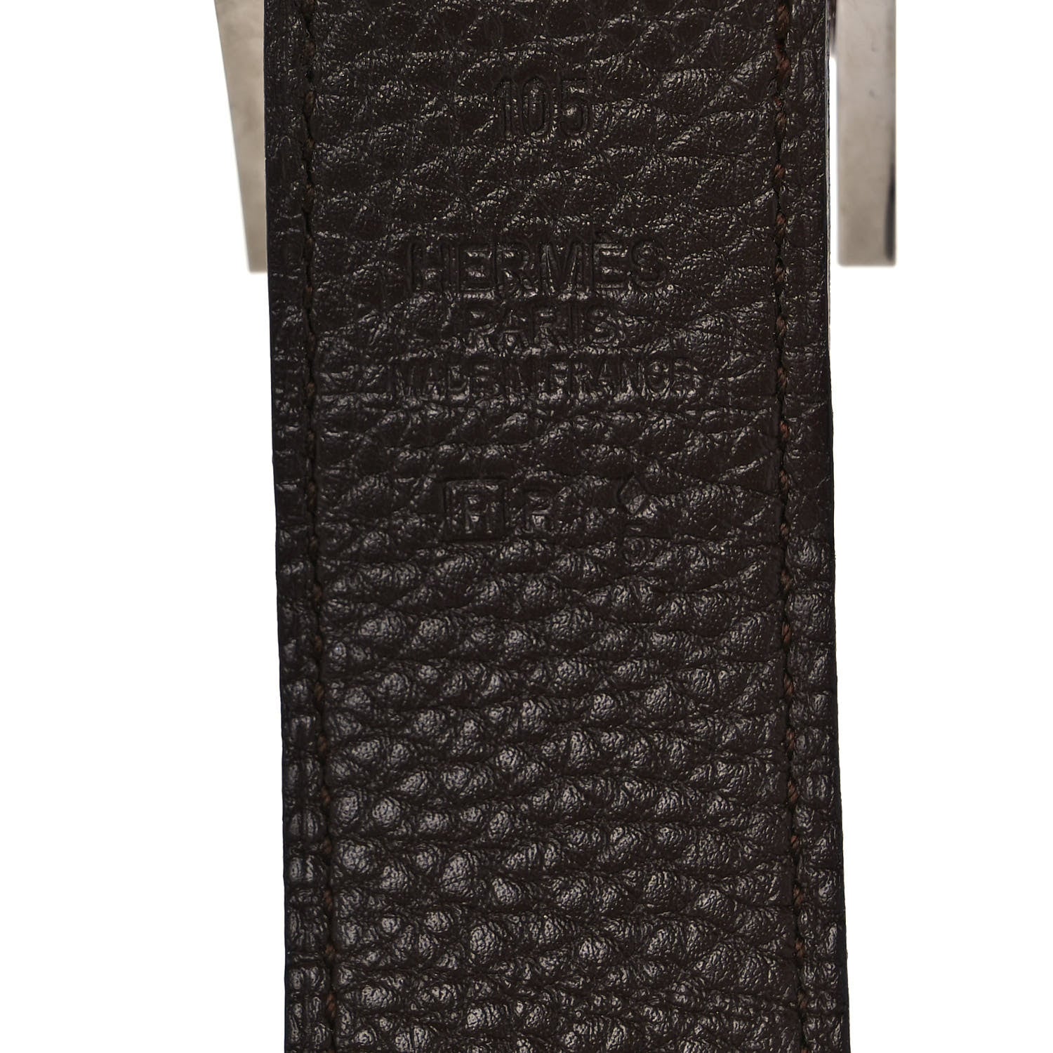 Hermes Box Togo Hapi Belt 105 Rouge H Black 3 of 5