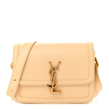 Saint Laurent Smooth Calfskin Small Solferino Satchel Ivory Natural 1 of 10