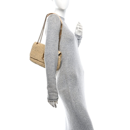 Saint Laurent Raffia Monogram Medium Jamie Natural Avorio 2 of 11
