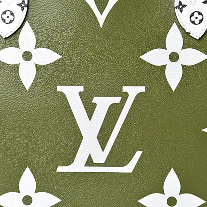 Louis Vuitton Monogram Giant Neverfull MM Kaki 8 of 10