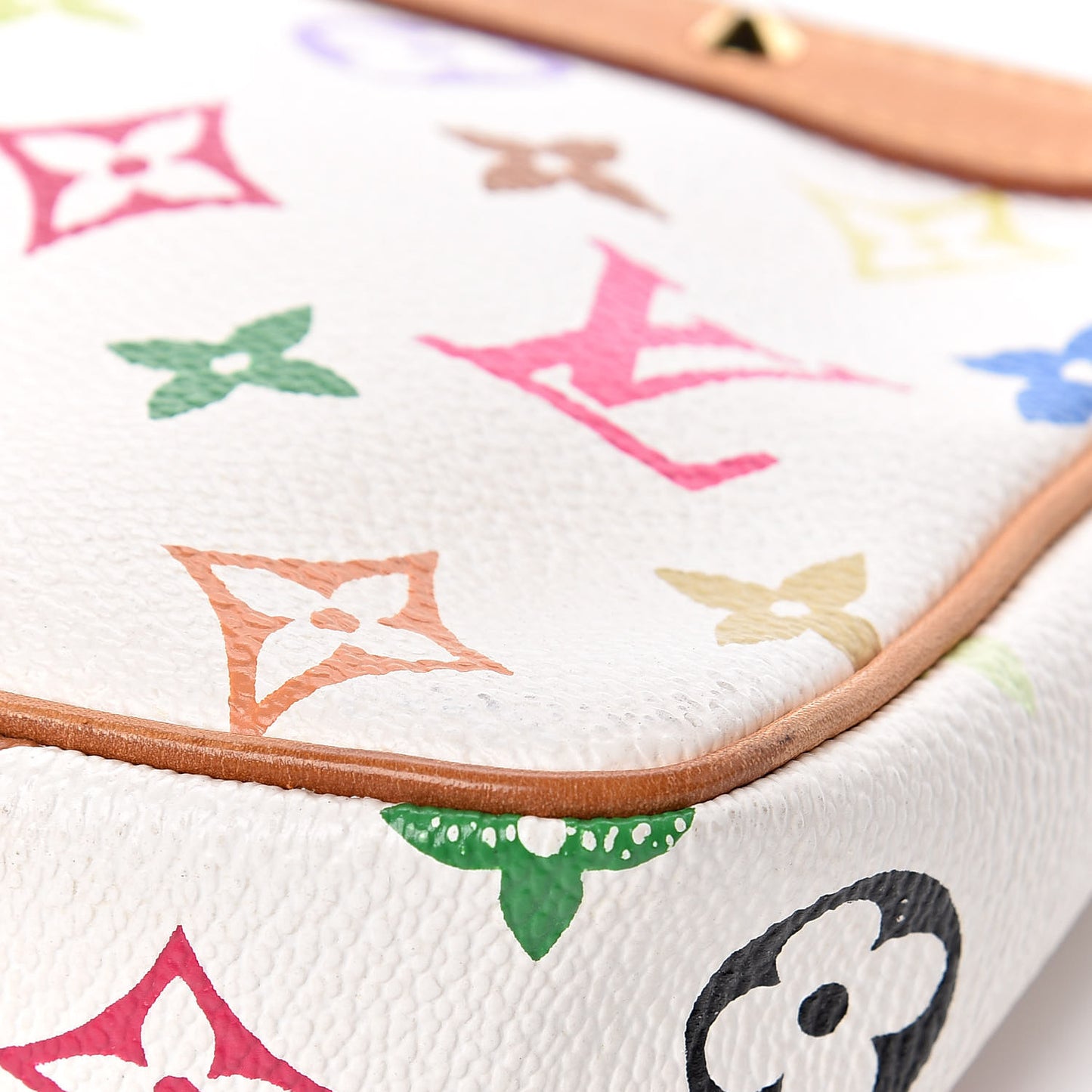 Monogram Multicolor Pochette Accessories White