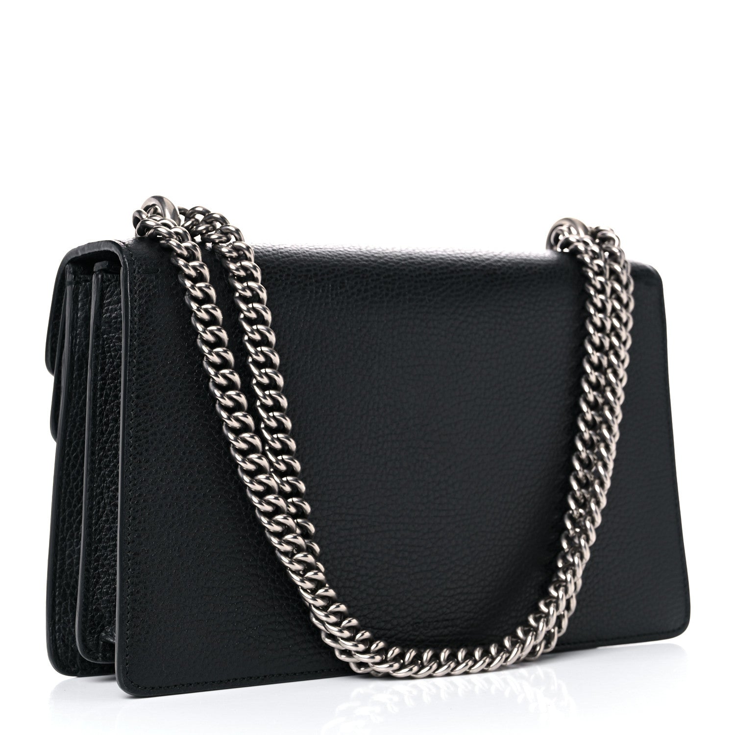 Gucci Pebbled Calfskin Small Dionysus Shoulder Bag Black 3 of 15