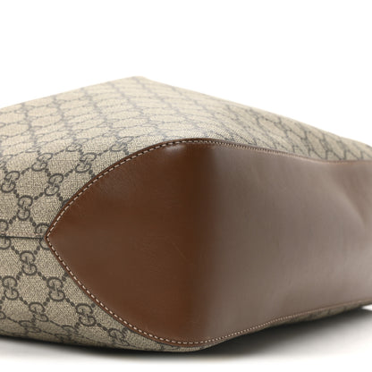 Gucci GG Supreme Monogram Large Linea A Hobo Light Brown 9 of 10
