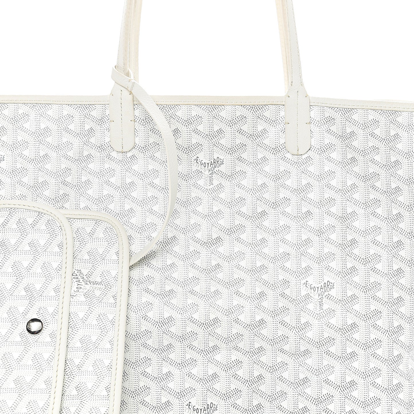 Goyardine Reversible Anjou PM White