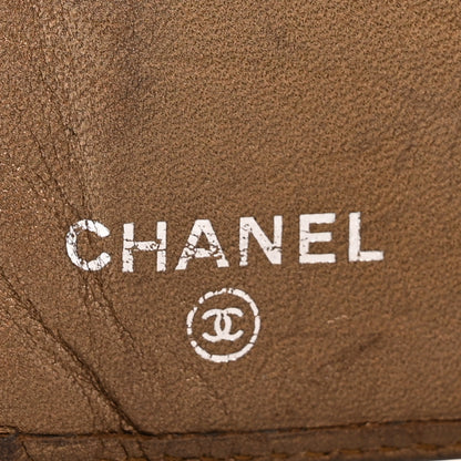 Chanel Metallic Aged Calfskin Quilted Cambon Yen Wallet Gold 6 of 12
