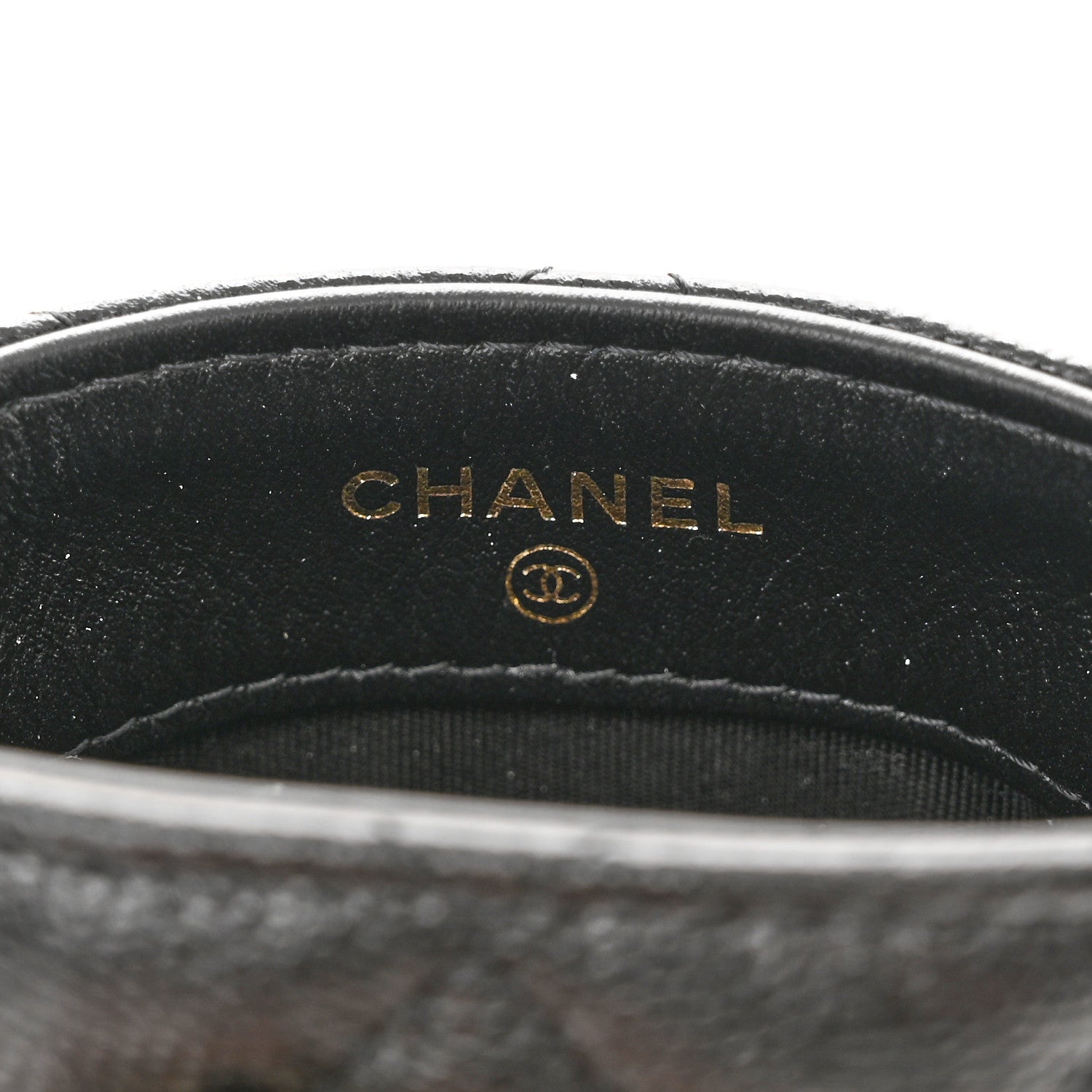 Chanel Caviar Quilted French New Wave Phone Holder With Chain Black 6 of 12